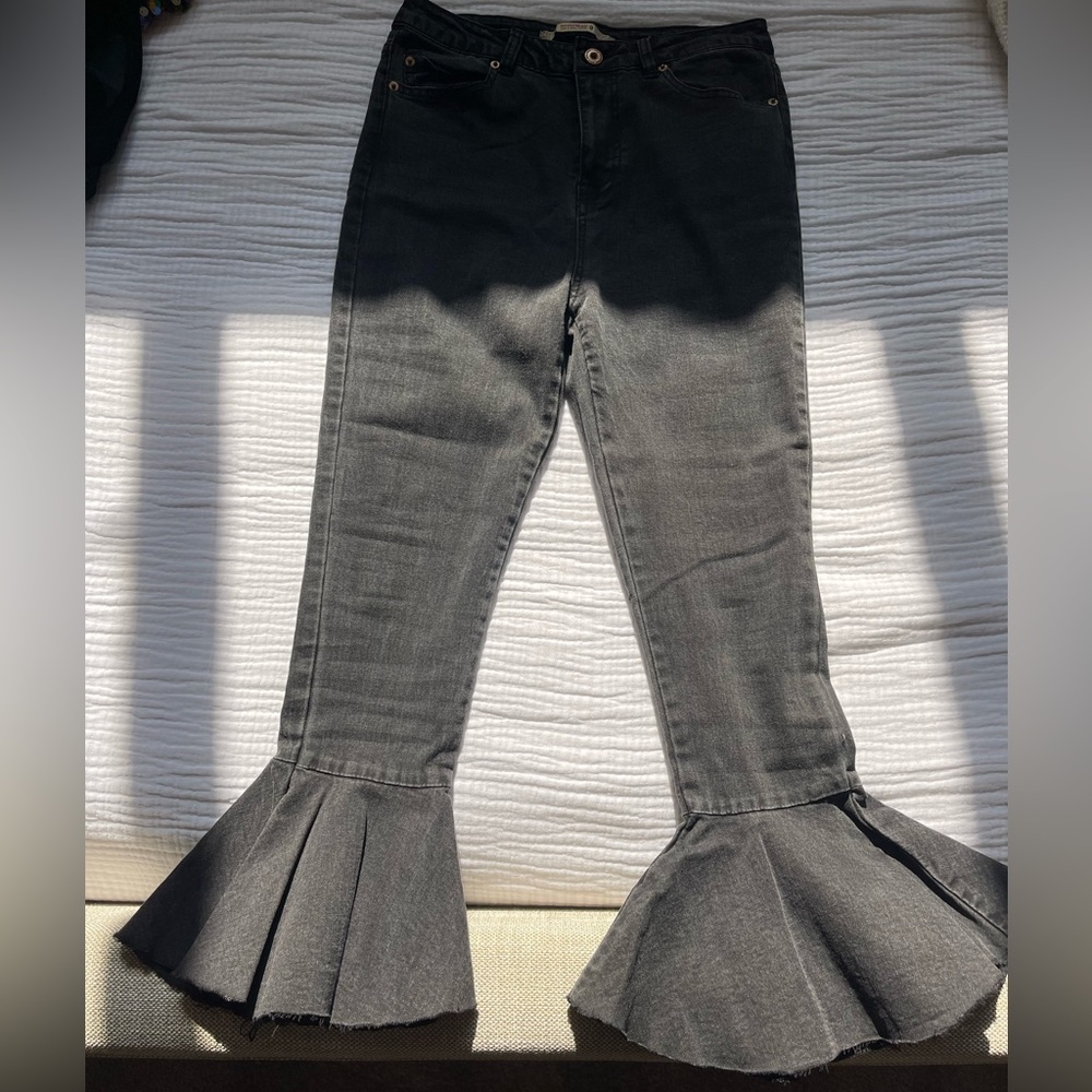 Flared bell bottom jeans